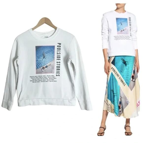 Maje x Slim Aarons Poolside Sweatshirt - Picture 7 of 12